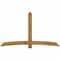 Ekena Millwork Bellingham Rough Sawn Timber Gable Bracket, Western Red Cedar, 96"W x 56"H x 4"D x 6"F, 14/12 Pitch GBW096X56X0406BEL00RWR - alternate 1